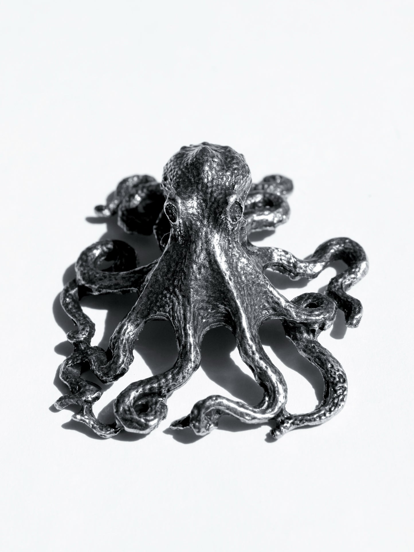 Escultura Pulpo Plata Esterlina