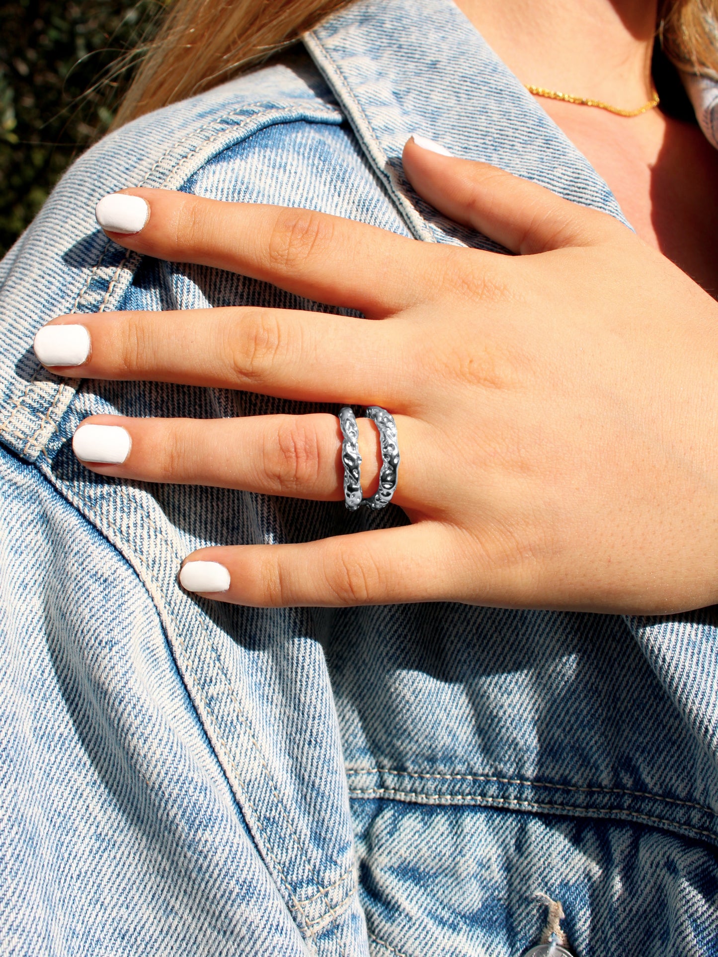 Anillo Doble Coral
