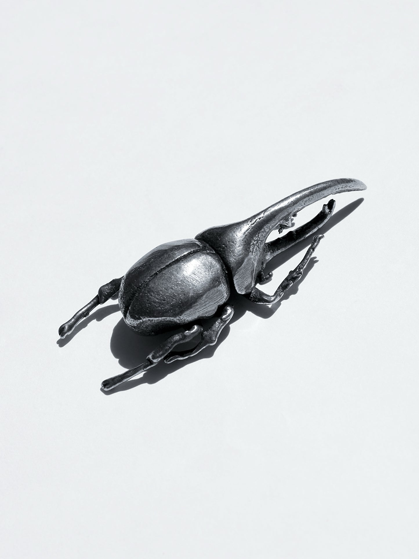 Escultura Escarabajo Rinoceronte Plata Esterlina