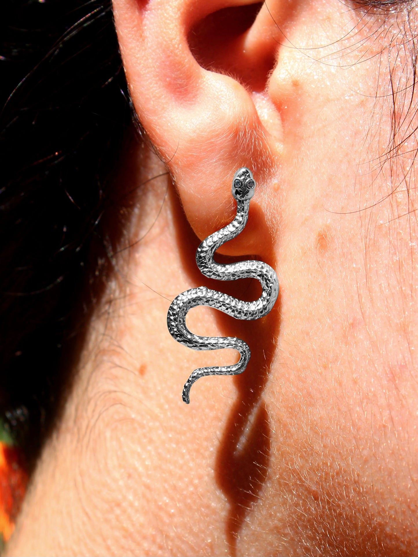 Aretes Serpiente Grande