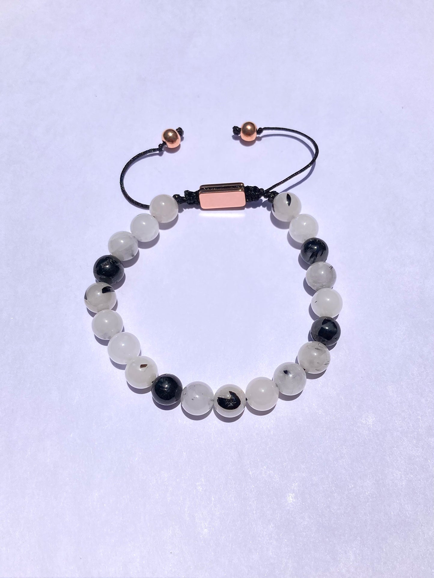Pulsera Cuarzo Rutilado Negro