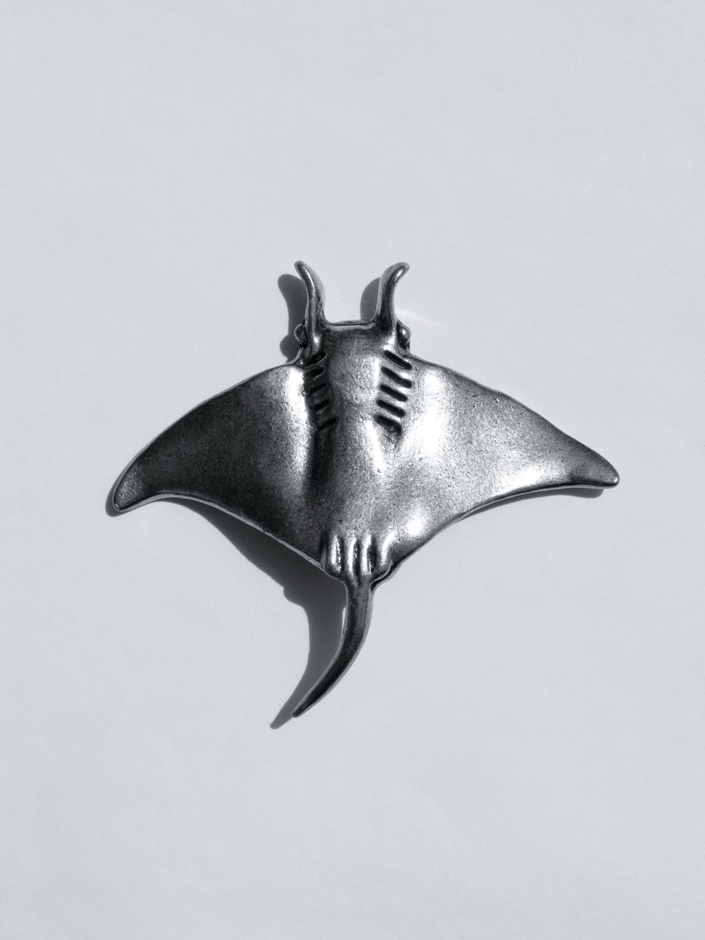 Escultura Mantarraya Plata Esterlina
