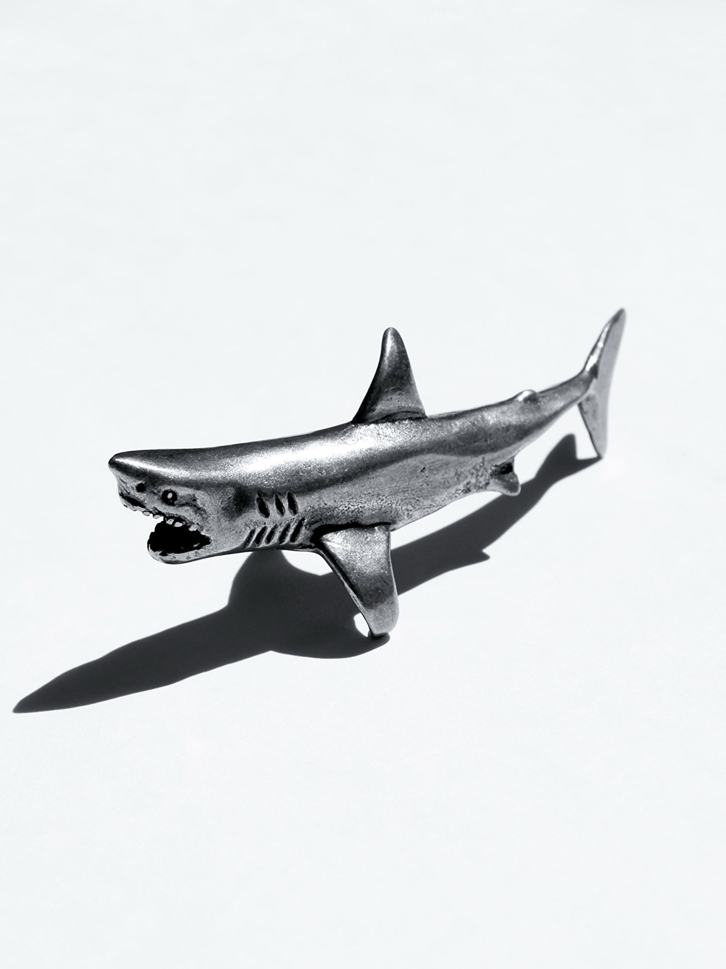 Escultura Tiburón Blanco Plata Esterlina