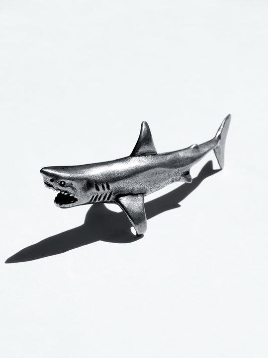 Escultura Tiburón Blanco Plata Esterlina