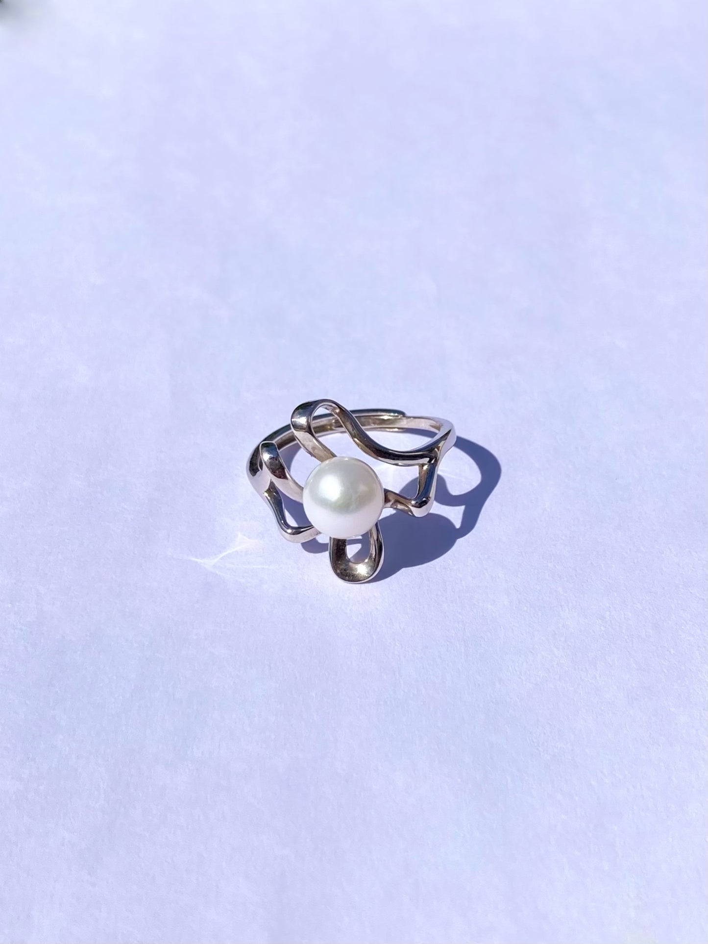 Anillo Flor Perla