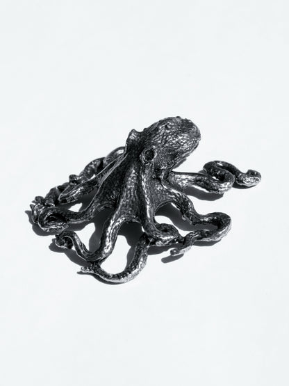 Escultura Pulpo Plata Esterlina