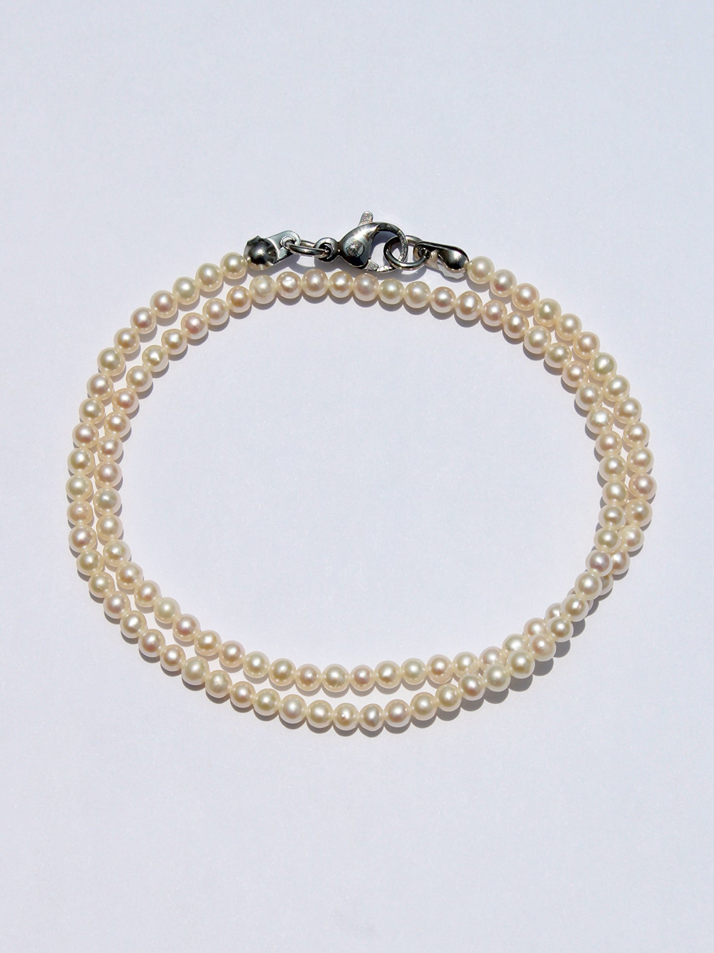 Pulsera Doble Perlas Premium