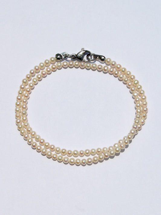 Pulsera Doble Perlas Premium