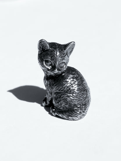 Escultura Gato Plata Esterlina