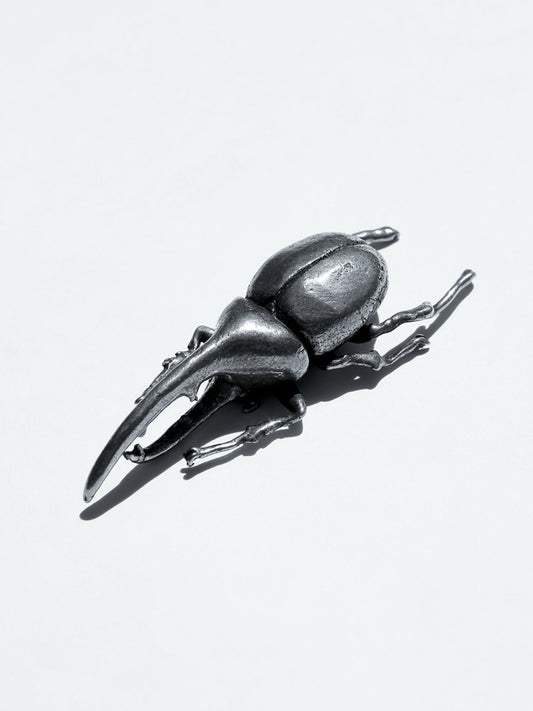 Escultura Escarabajo Rinoceronte Plata Esterlina