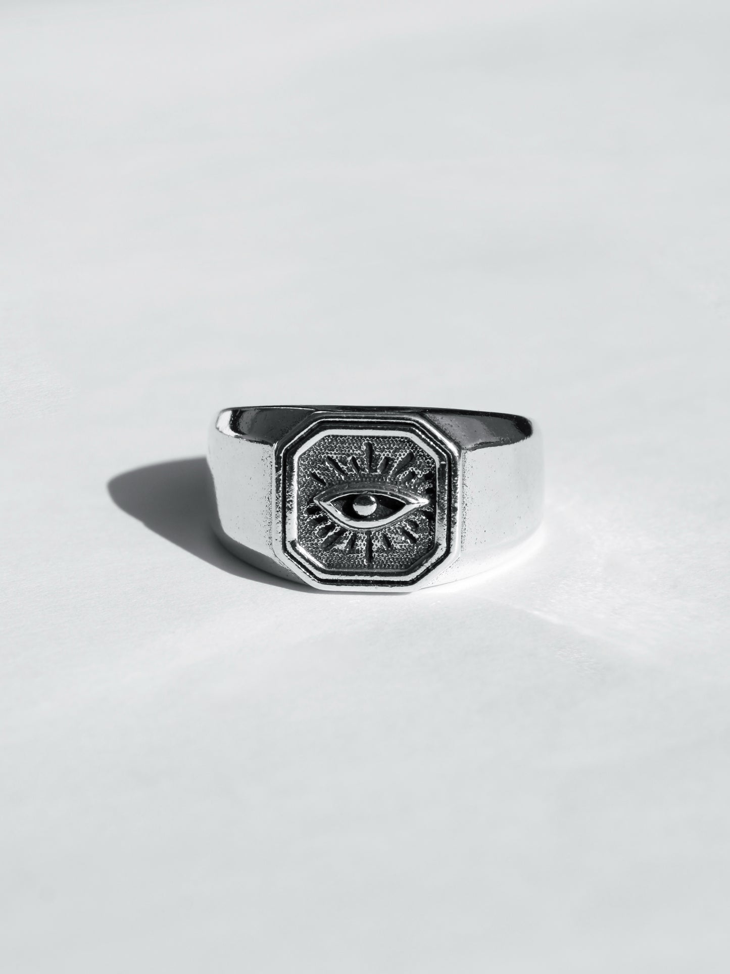 Anillo Sello Cuadrado de Ojo Turco