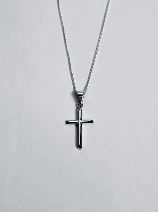 Cadena Cruz Cristo Minimalista