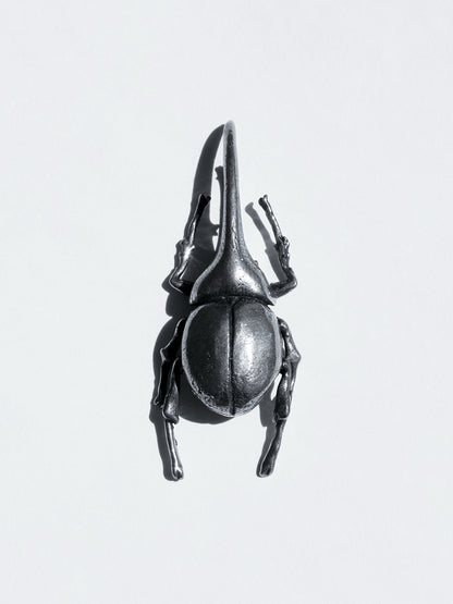 Escultura Escarabajo Rinoceronte Plata Esterlina