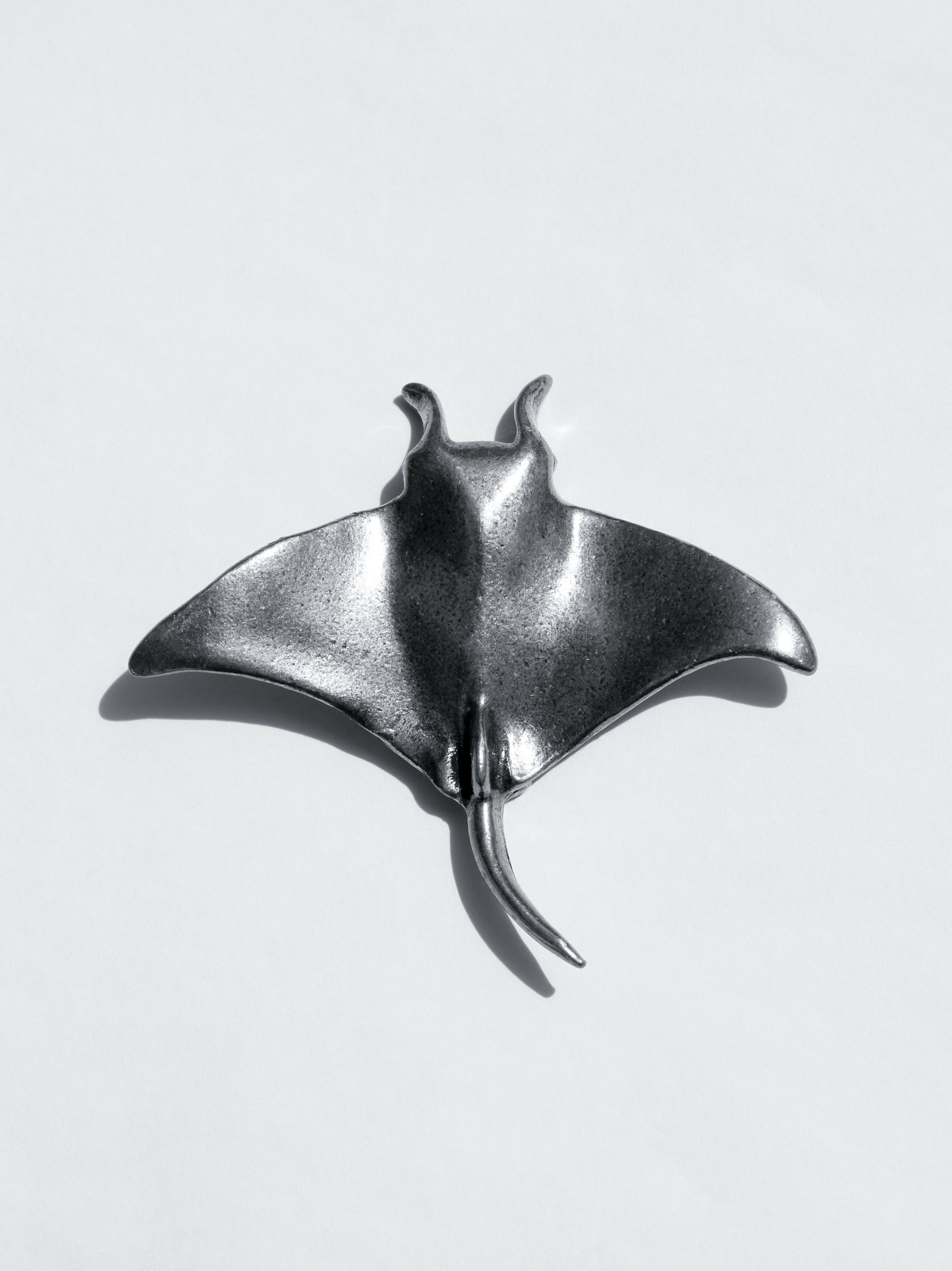 Escultura Mantarraya Plata Esterlina