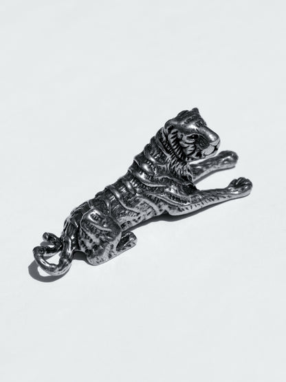 Escultura Tigre Plata Esterlina