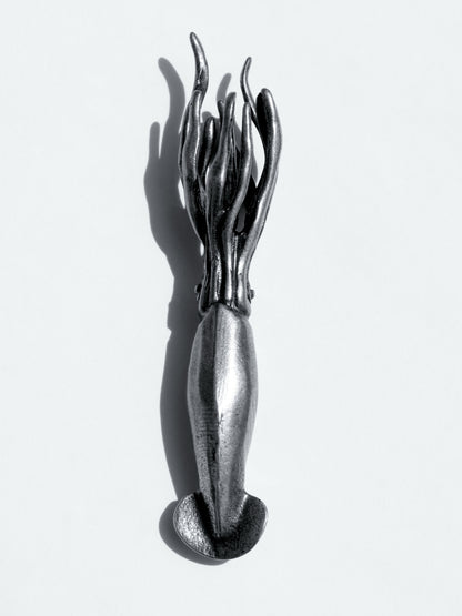 Escultura Calamar Plata Esterlina