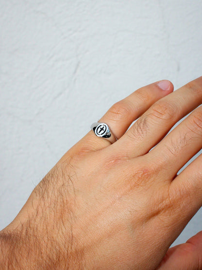 Anillo Sello Estrella Cruz
