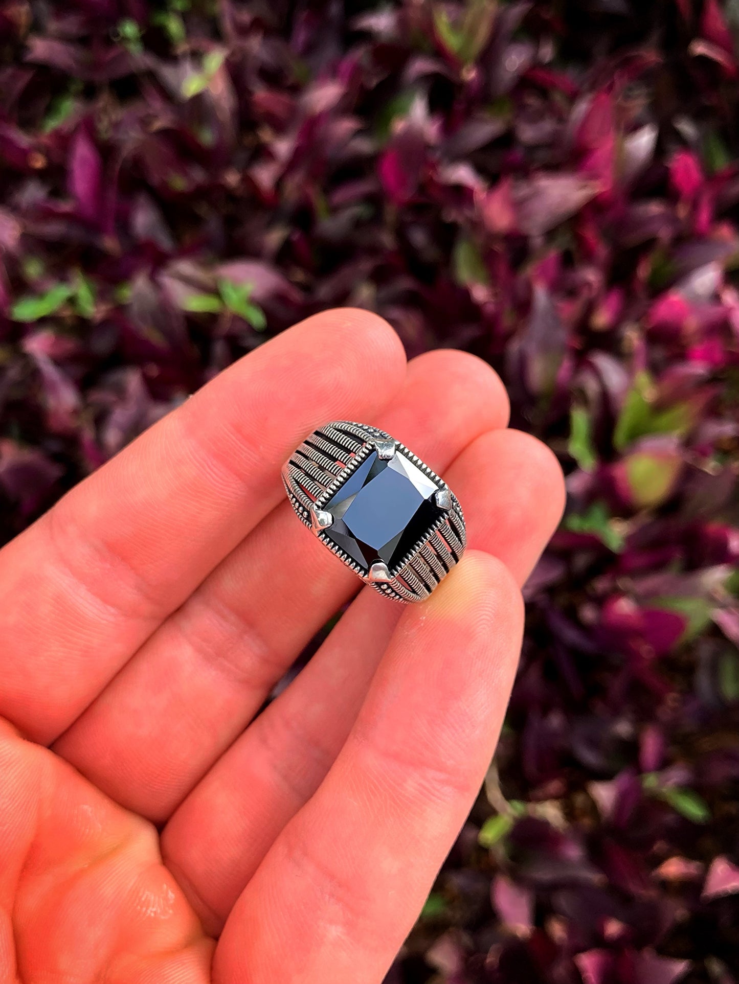 Anillo Piedra Ónix Negra