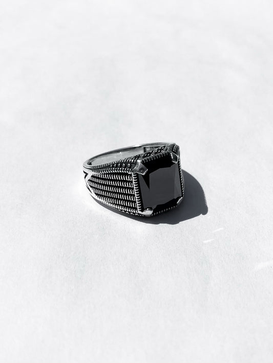 Anillo Piedra Ónix Negra
