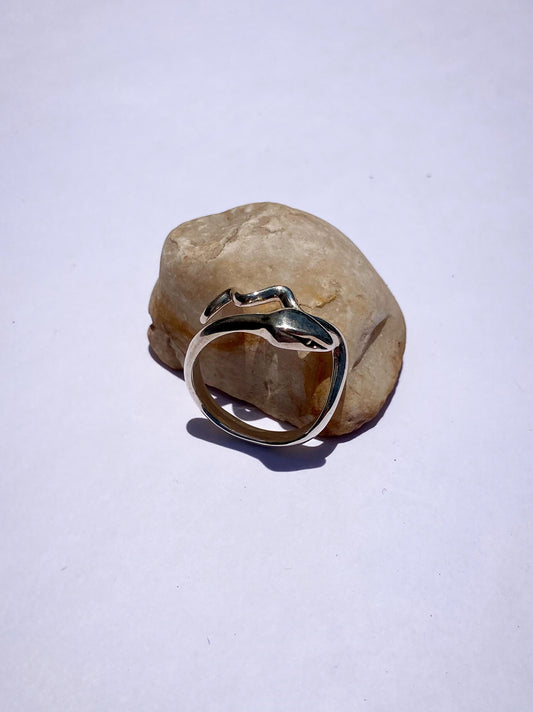 Anillo Serpiente Mamba Negra