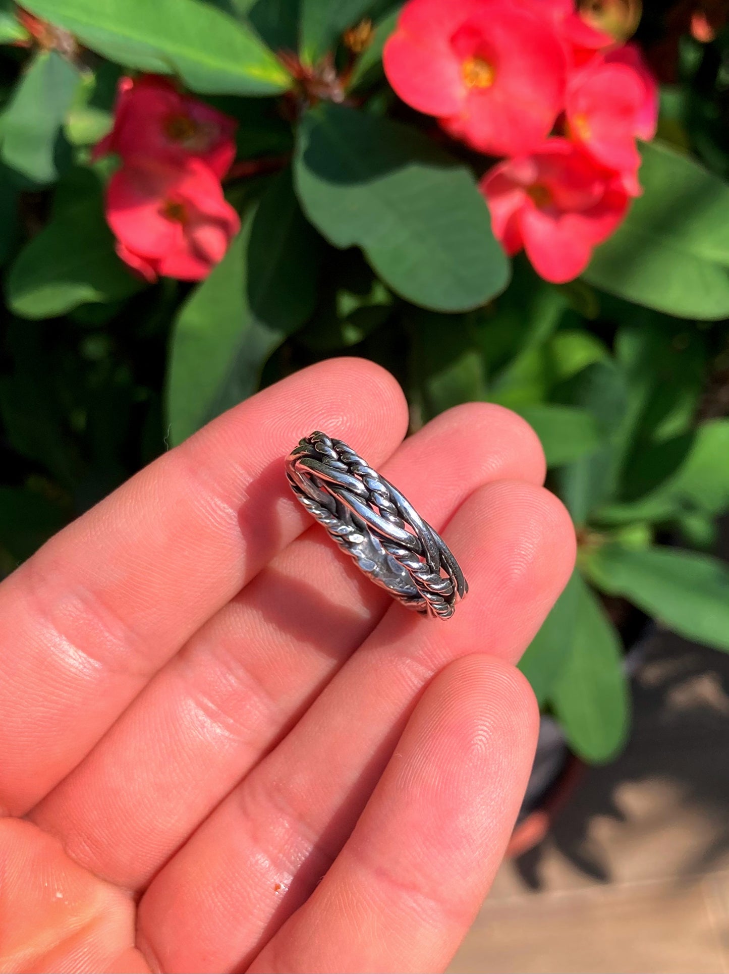 Anillo Trenza y Clavo