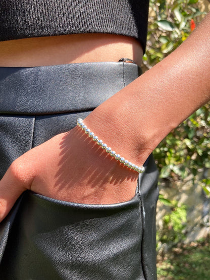 Pulsera Cuentas Plata